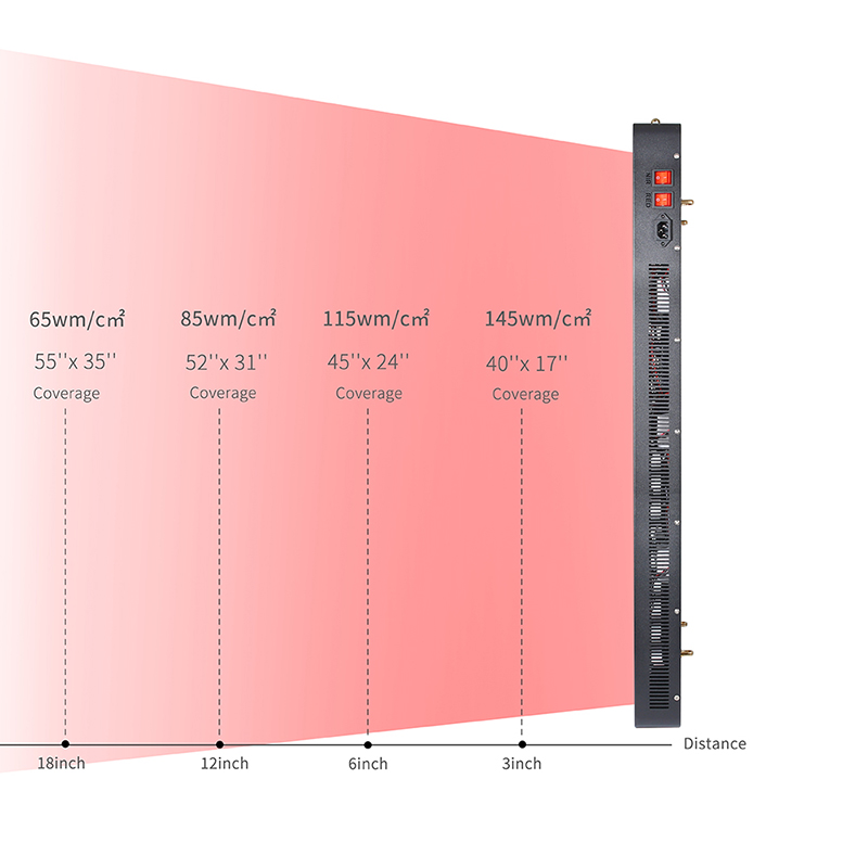 1000 W koko kehon LED-hoitopaneeli 660 nm 850 nm punainen valo lähi-infrapunapulssikytkimellä 5