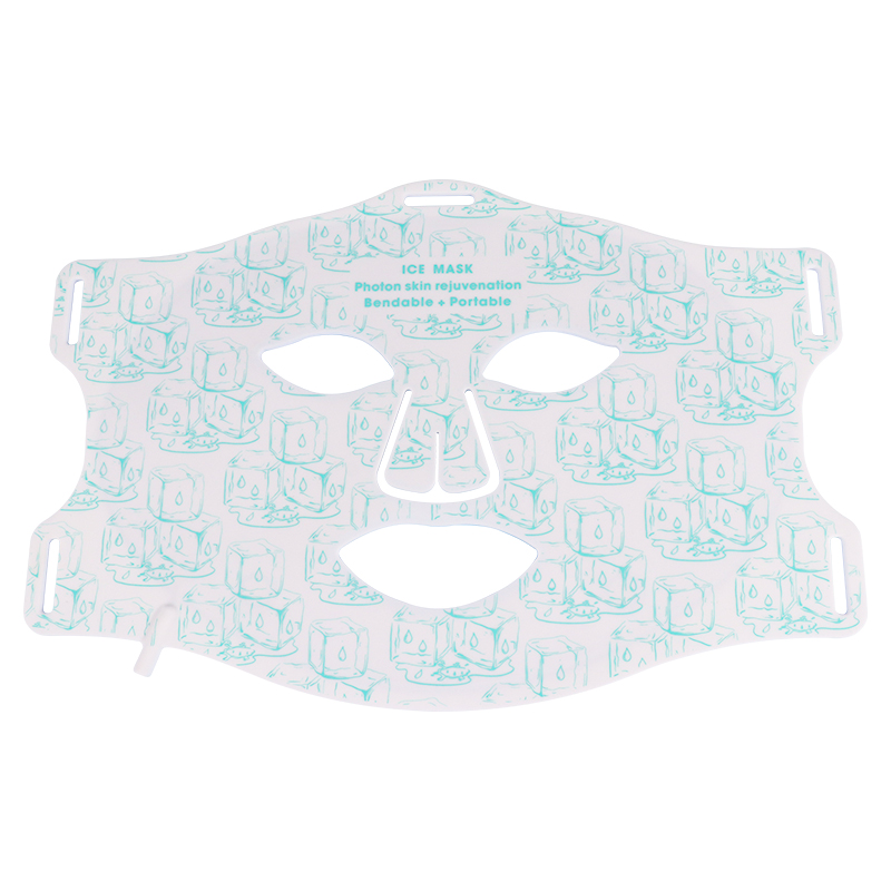 Masque Facial de glace de thérapie à la lumière rouge avec lumière infrarouge et 276 perles de lumière LED pour le refroidissement physique 1