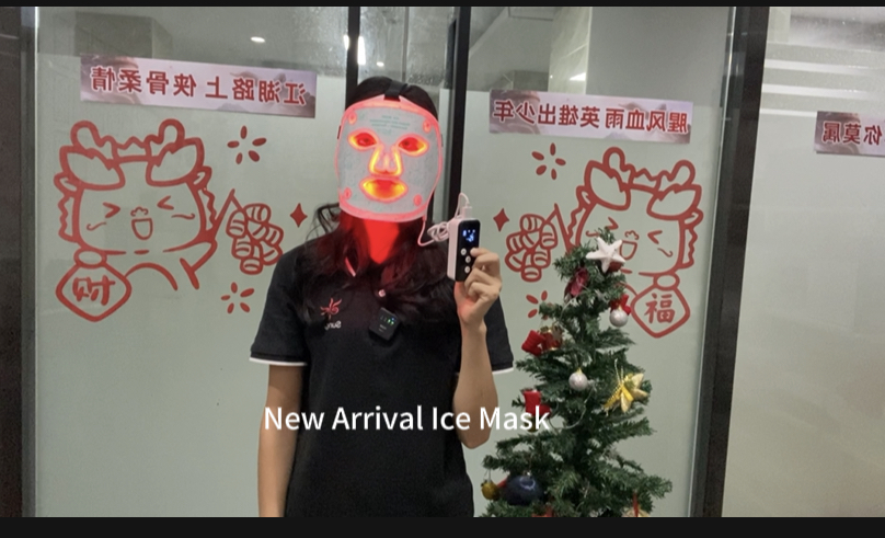 Masque facial de glace de thérapie par la lumière rouge : description du produit et fonctions