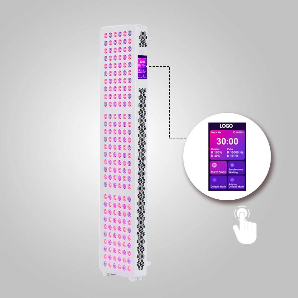 660NM 850NM 5 Spectrums 1000W Near Infrared LED Red Light Therapy Panel with LCD Touch Screen for Full Body Pain Relief Treatment 1
