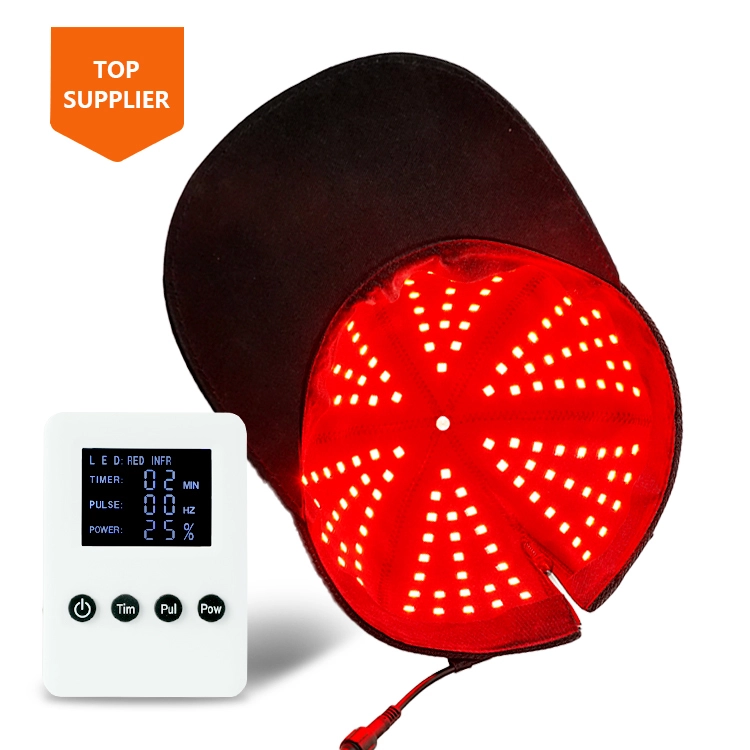 Röd ljusterapikapital 630NM 850NM 940NM LED -hjälm med fjärrkontroller för hårstödet 1