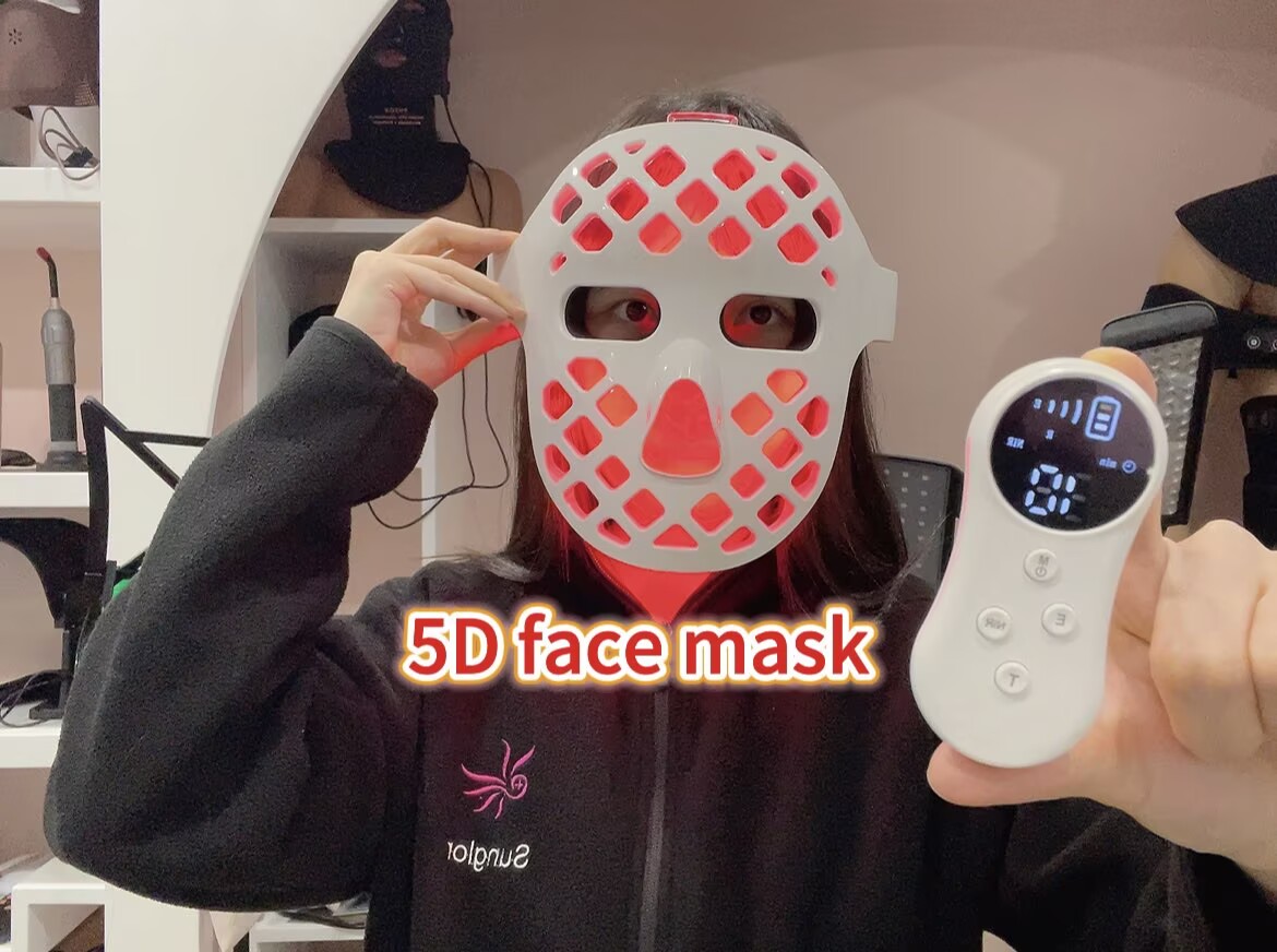 Fortschrittliche 5D-Rotlichttherapiemaske đđ
