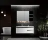 White Bathroom Cabinet by MEILAN 1