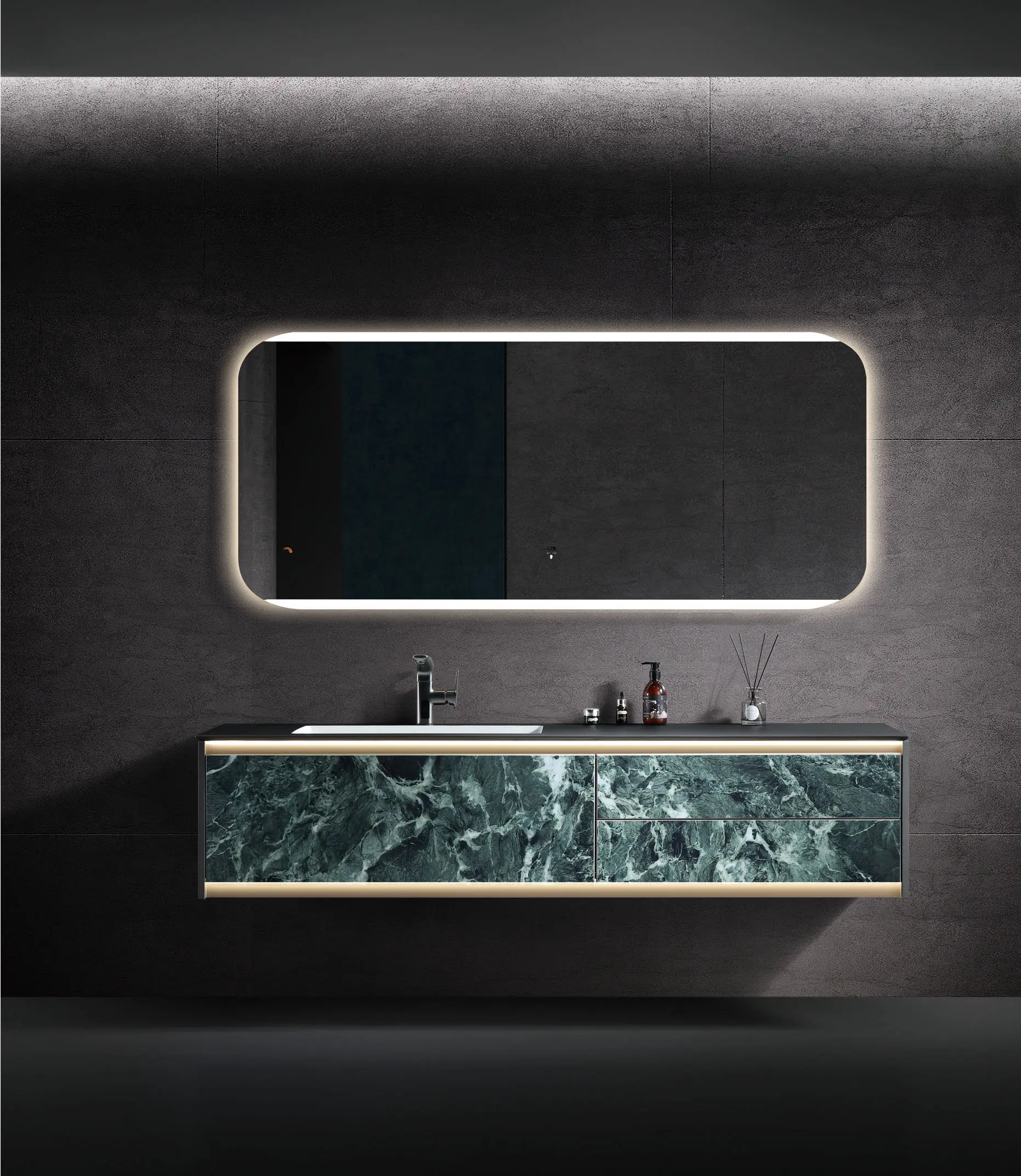 Wooden Bathroom Cabinet - - MEILAN-1 1
