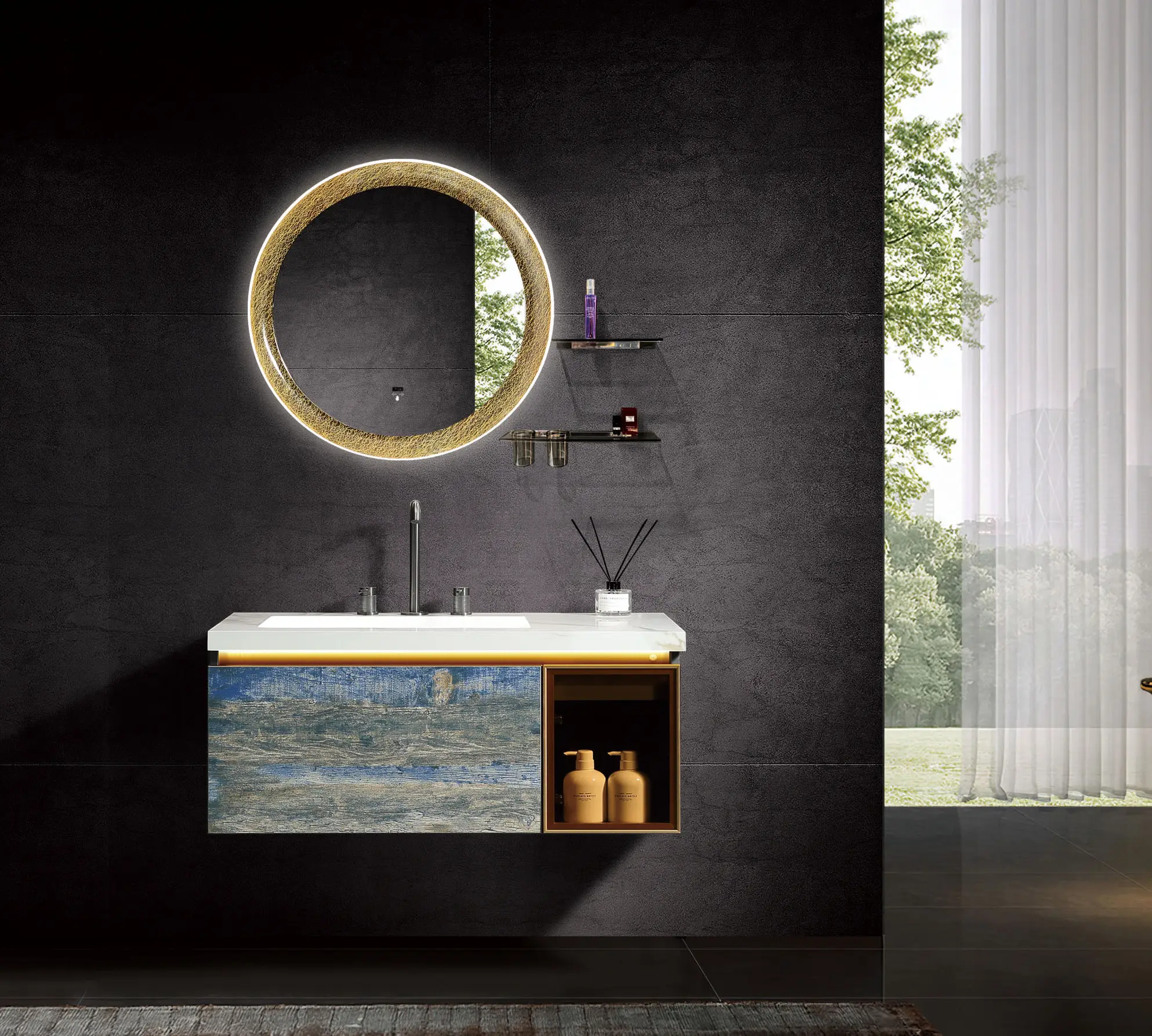 Plywood Bathroom Vanity Cabinet Wholesale - MEILAN 2