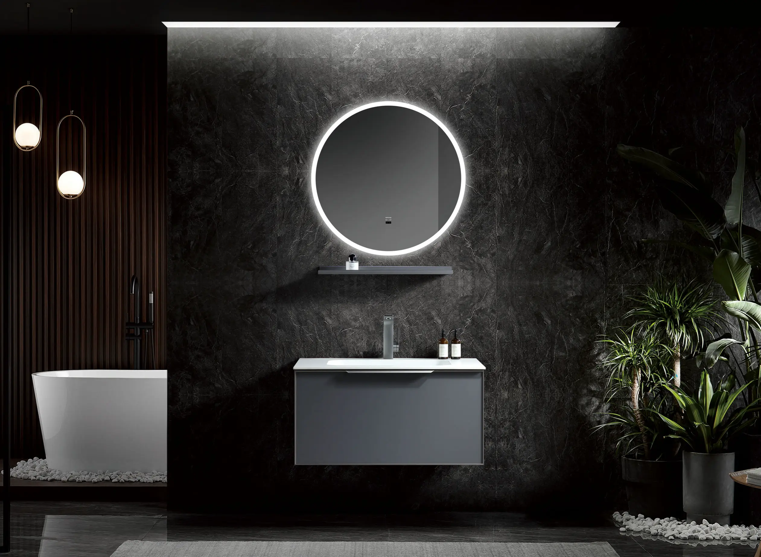 High End Pvc Toilet Cabinet 2
