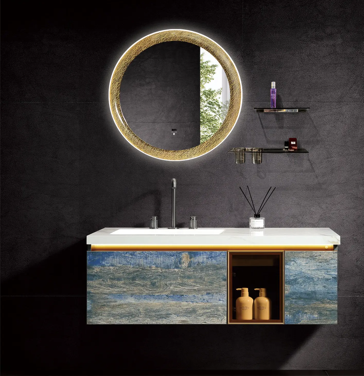 Plywood Bathroom Vanity Cabinet Wholesale - MEILAN 1