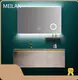 Oak Wood Bathroom Cabinet Supplier 1