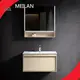 Custom Small Black Bathroom Cabinet Factory 1