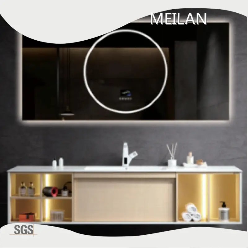 White Bathroom Cabinet - - MEILAN-1 1