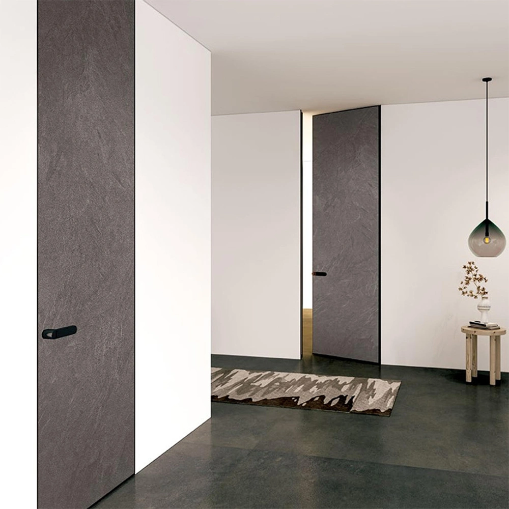 Bedroom Modern Design Aluminum Frame Wooden Interior Doors for Houses 1