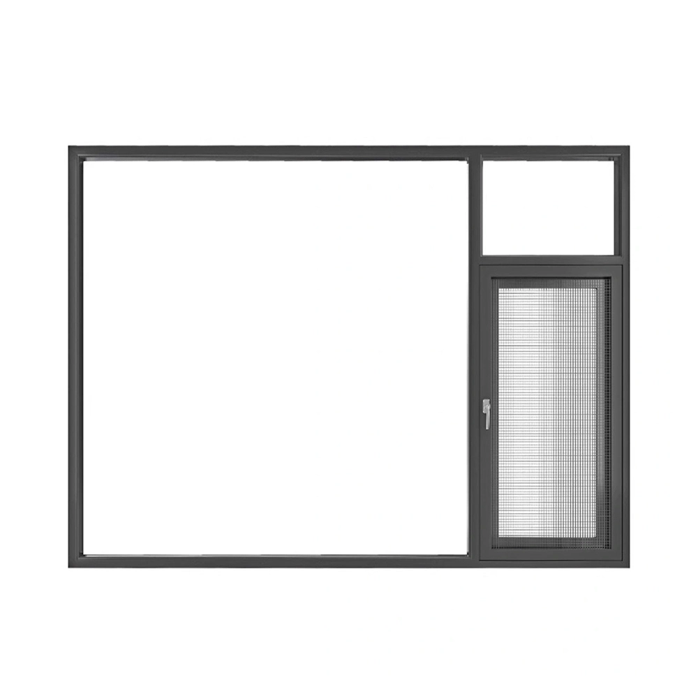 Aluminum frame heat insulation and water proof swing window with mosquito mesh screen 1