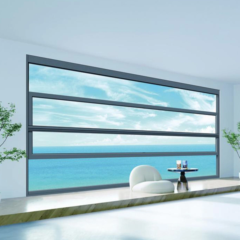 Modern Design Smart Electric Remote Control Lift-up Guillotine Slide Windows Exterior Automatic Electric Lift-up Windows 1