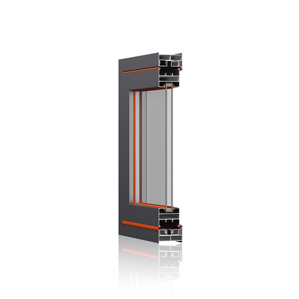 Aluminum frame glass door low price living room folding door waterproof soundproof foldable opening method 1