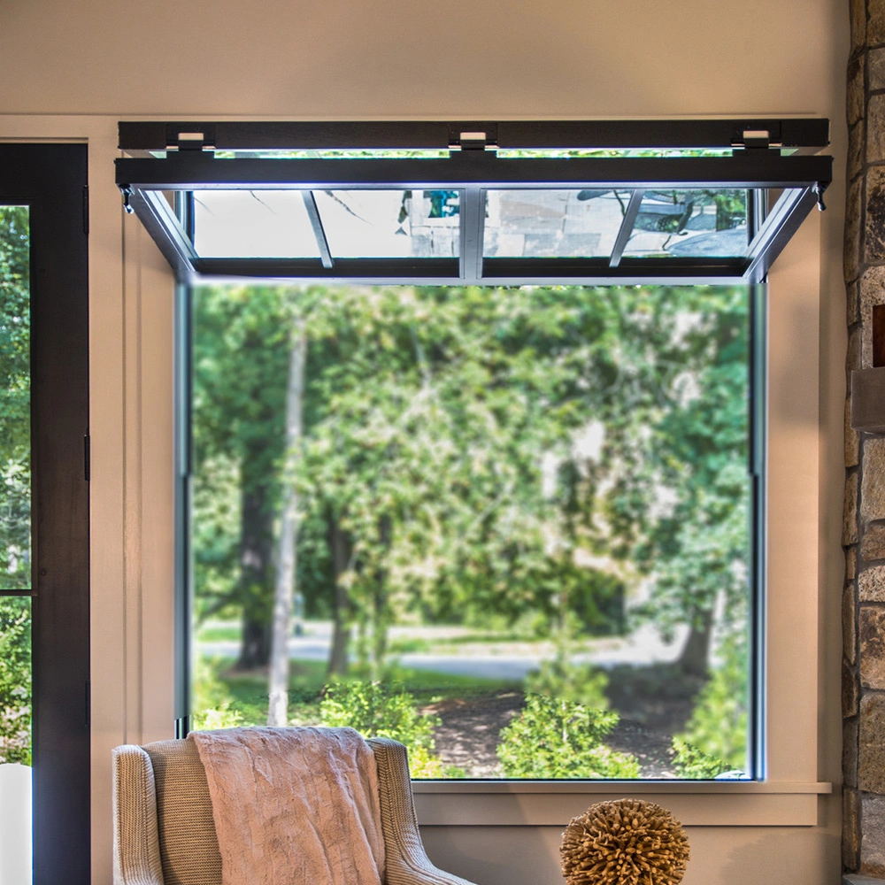 Vertical folding window aluminium bi fold window fold up glass windows 1