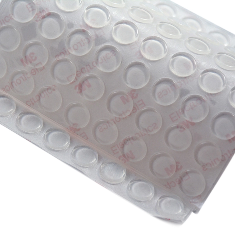 3m Adhesive Sticky Silicone Bumper Rubber Feet PadAnti-Slip Black Clear 1