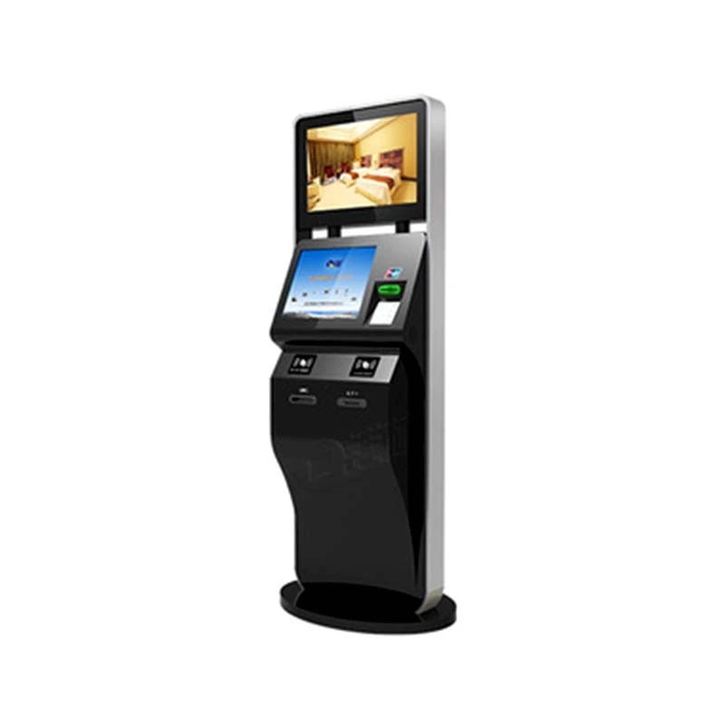 Dual screen ticket printer kiosk with WIFI and camera in cinema 1