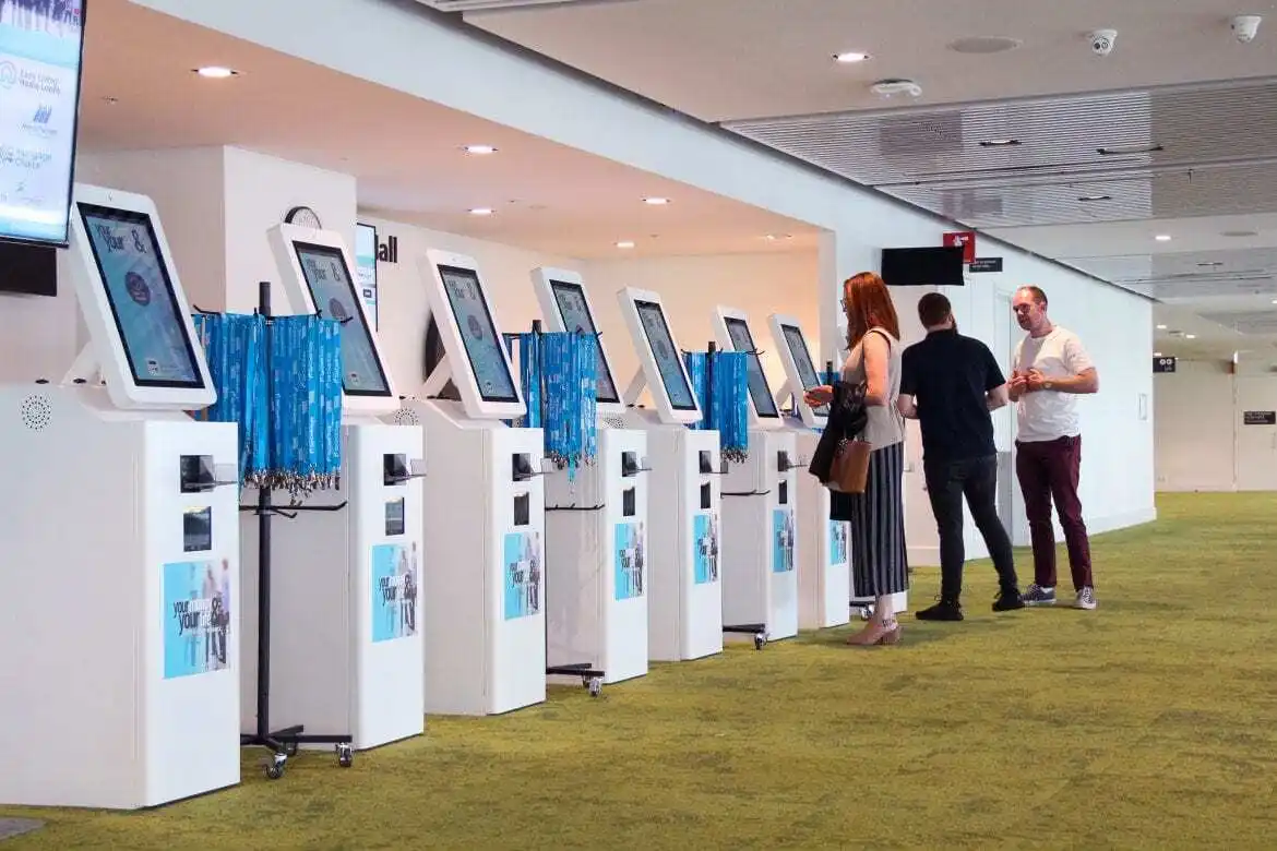 thermal touch screen information kiosk for busniess in bar 3