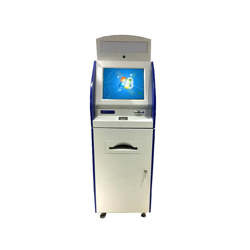 Beautiful appearance information kiosk with A4 printer 1