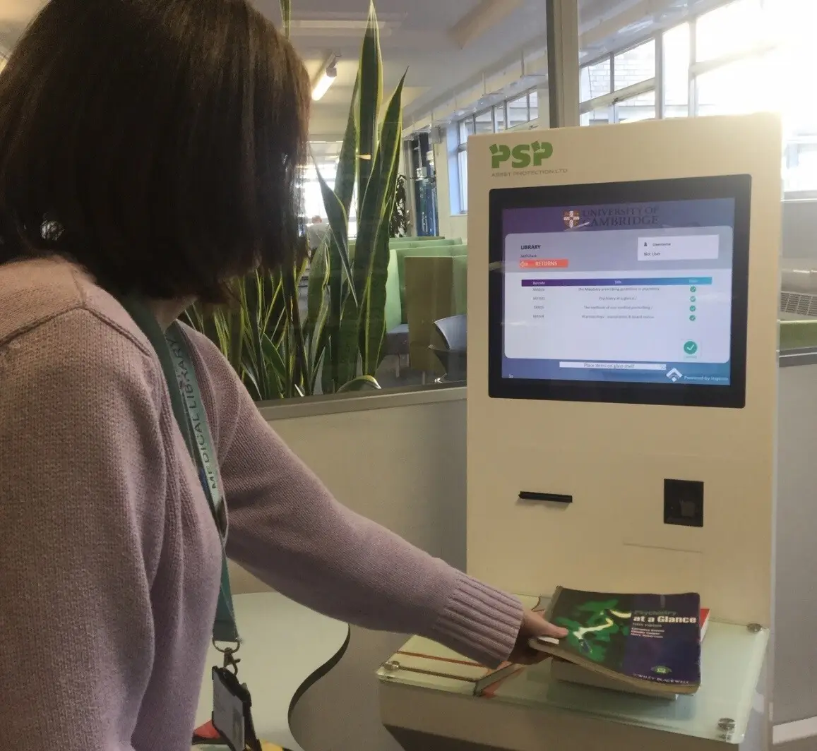wholesale library self checkout kiosk with id card reader for books 3