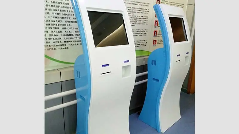 touch screen hospital check in kiosk with coin for patient 3