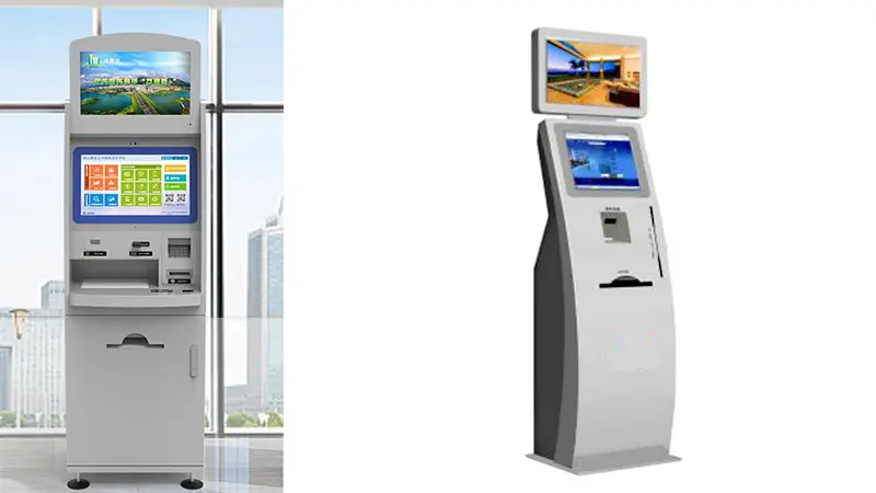 Self-service check in kiosk with bar code reader in hotel 2