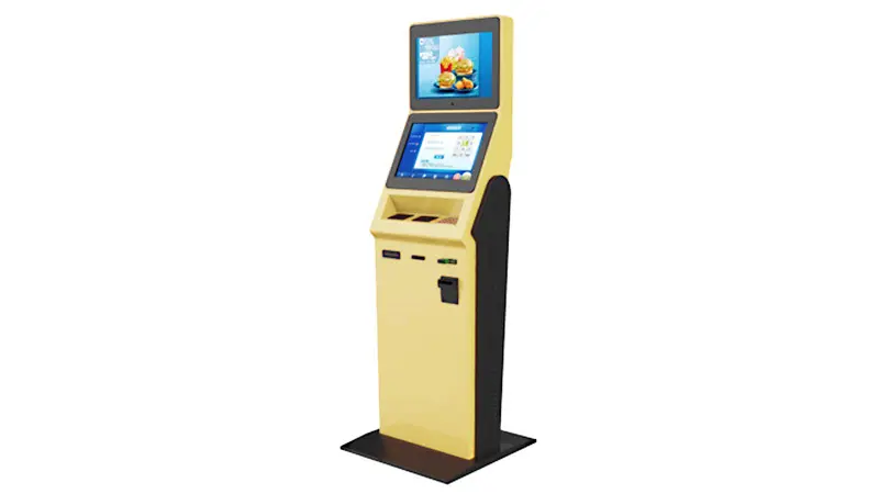 Self-service check in kiosk with bar code reader in hotel 3