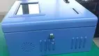 blue payment machine kiosk machine in bank 3