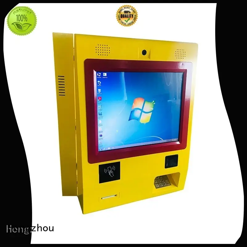 Hongzhou wall touch screen payment kiosk accept in 1