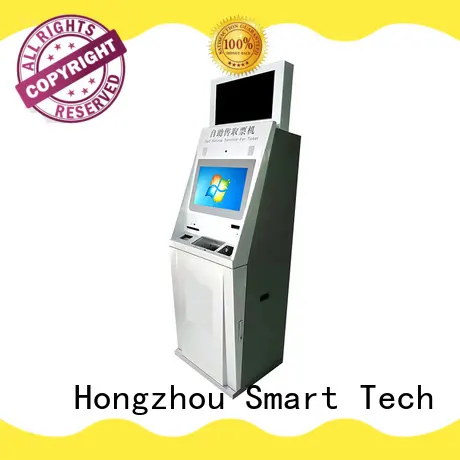Hongzhou capacitive kiosk ticketing system with printer for sale 1