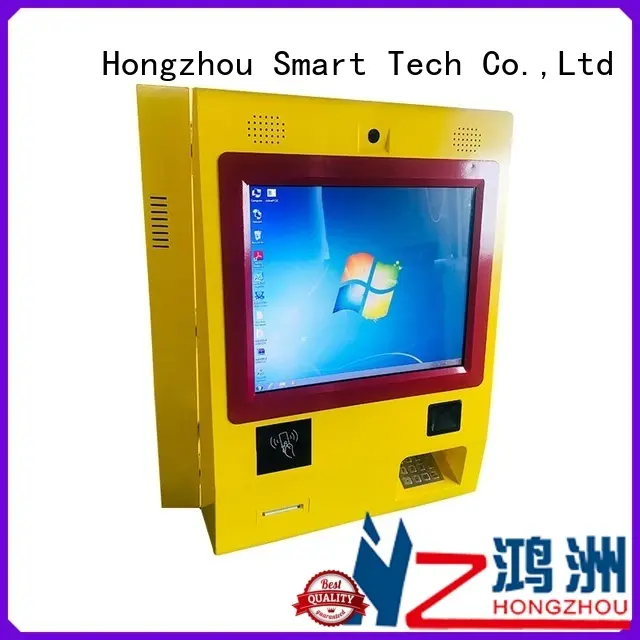 Wall mounted payment kiosk with RFID, metal keyboard and Windows system 1