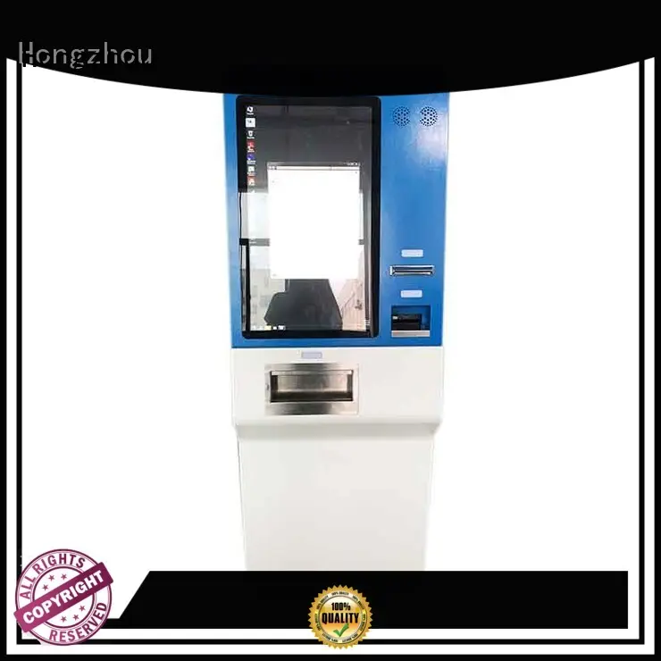 27 inch touch screen cash accept and dispenser payment kiosk with camera and thermal printer in shopping and hotel 1