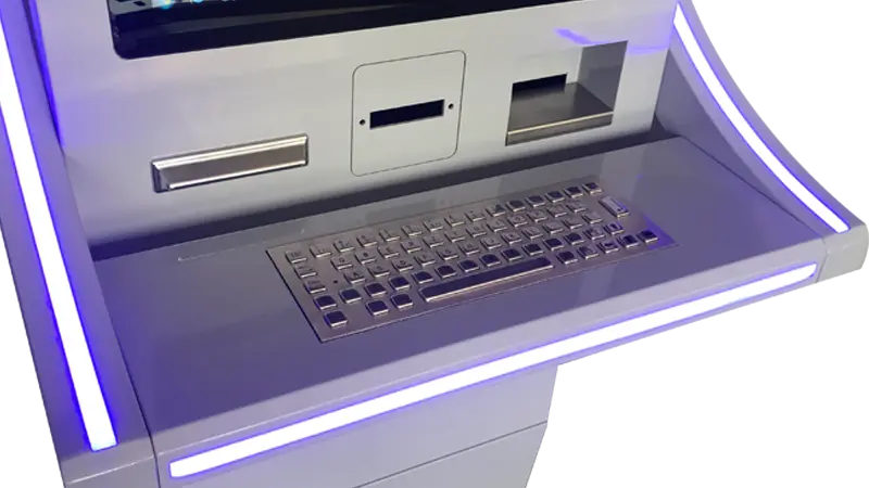 Hongzhou windows system automated payment kiosk keyboard in hotel 6