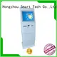 Floor standing touch screen information kiosk with bar code reader 1
