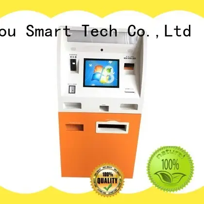 Self service payment kiosk with coin and cash acceptor and dispenser 1