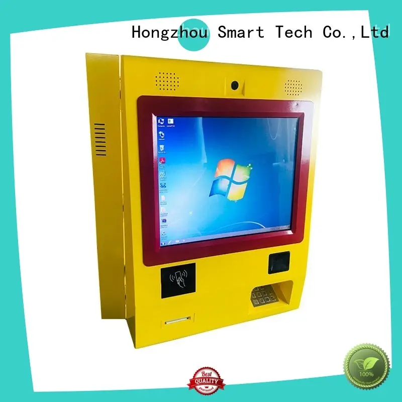 Wall mounted payment kiosk with RFID, metal keyboard and Windows system1 1