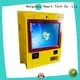 Wall mounted payment kiosk with RFID, metal keyboard and Windows system1 1