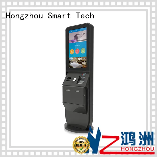 LED inquiry hotel check in kiosk with thermal printer 1
