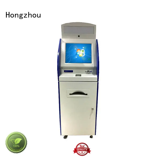Hongzhou multimedia interactive information kiosk with qr code scanning in airport 1