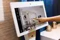 thermal digital information kiosk with printer in bar 2