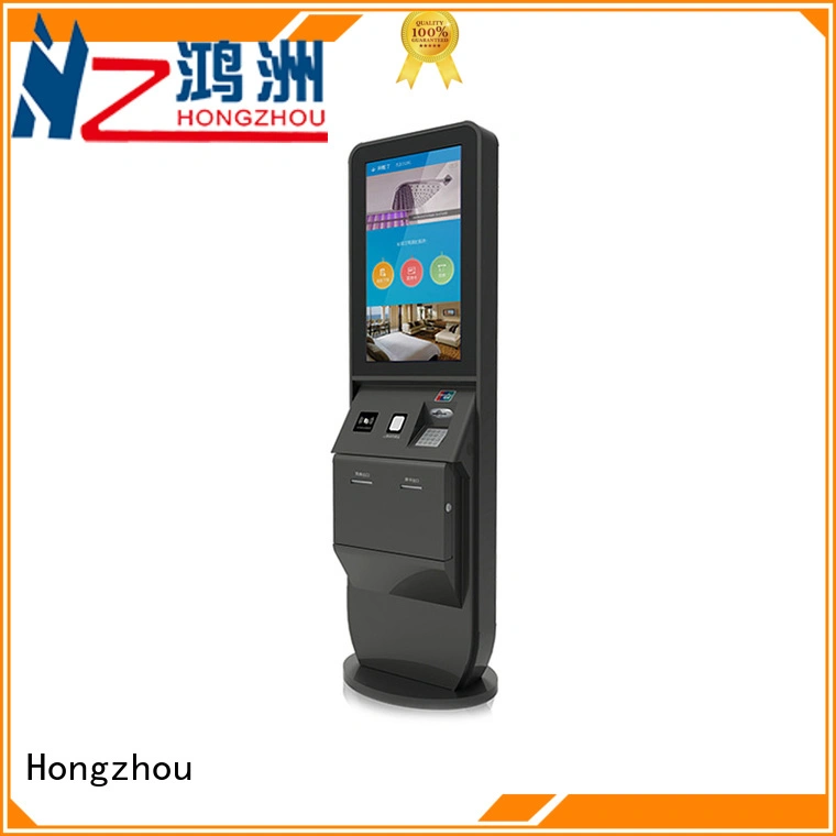 led hotel check in kiosk with barcode scanner in hotel 1
