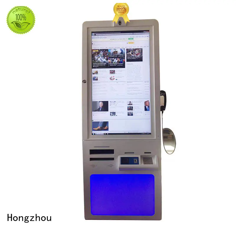 Hongzhou touch screen hospital kiosk key in hospital 1