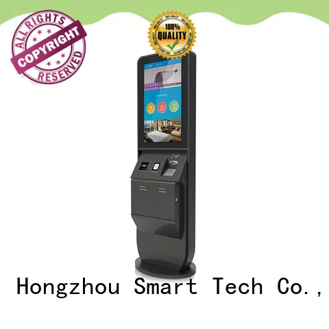 Hongzhou inquiry hotel check in kiosk with barcode scanner in hotel 1
