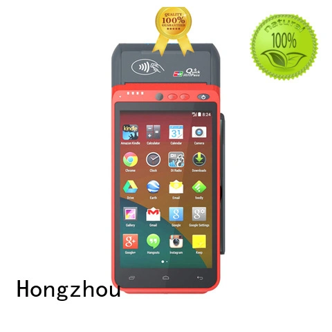 Hongzhou contactless android pos with card reader in hotel 1