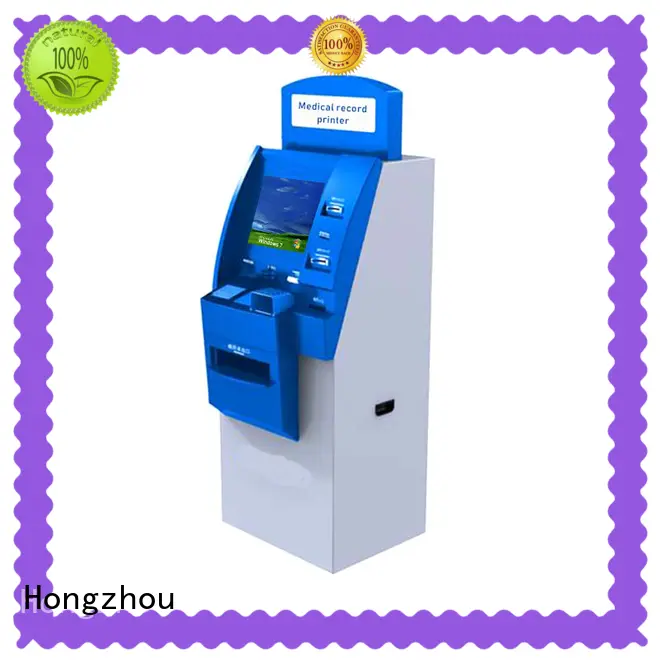 Hongzhou touch screen patient check in kiosk with coin for patient 1