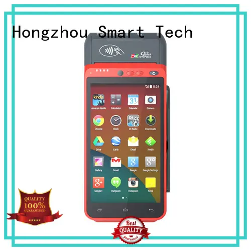 Hongzhou smart pos terminal with card reader in library1 1