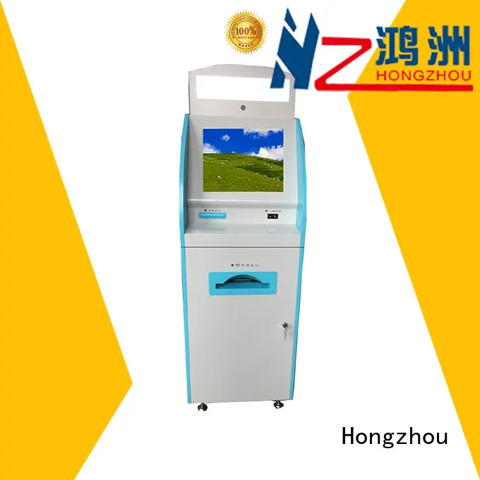 Hongzhou custom patient self check in kiosk for busniess in hospital 1