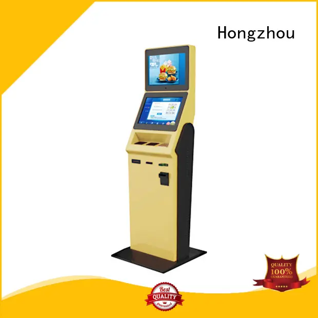 Hongzhou high end hotel check in kiosk with barcode scanner in hotel 1