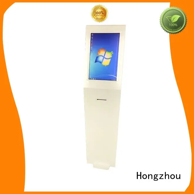 Hongzhou thermal touch screen information kiosk with printer in bar 1
