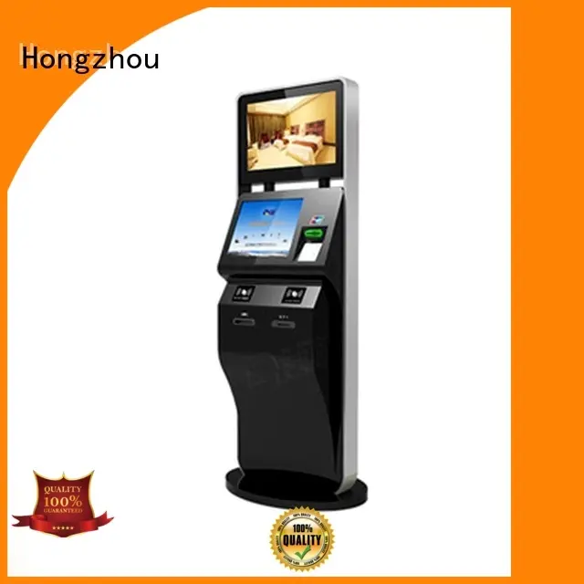 Hongzhou wholesale ticket kiosk machine with wifi on bus station 1